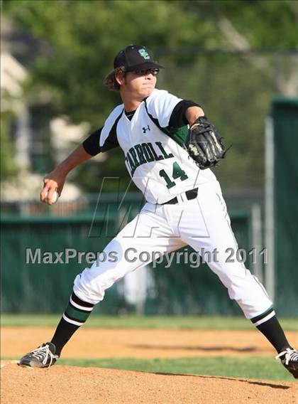 Thumbnail 3 in Carroll @ Plano East (5A Region 1 Bi-District Playoffs) photogallery.