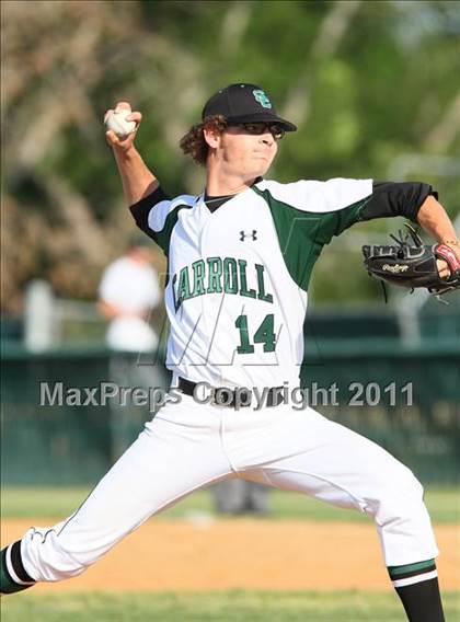 Thumbnail 2 in Carroll @ Plano East (5A Region 1 Bi-District Playoffs) photogallery.