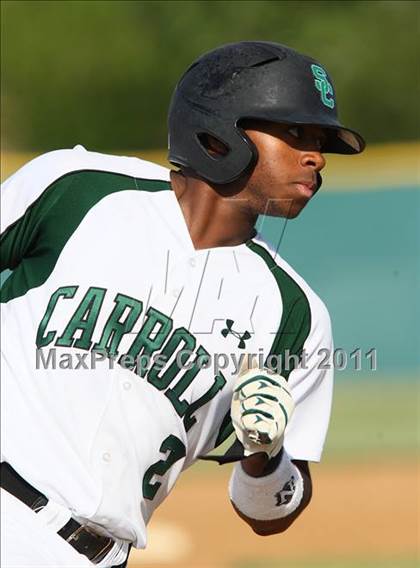 Thumbnail 3 in Carroll @ Plano East (5A Region 1 Bi-District Playoffs) photogallery.