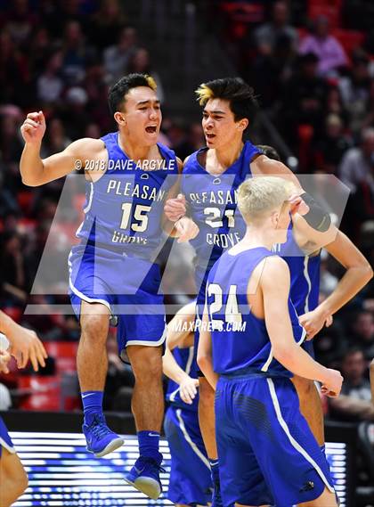 Thumbnail 3 in Pleasant Grove vs. Lone Peak (UHSAA 6A Final) photogallery.