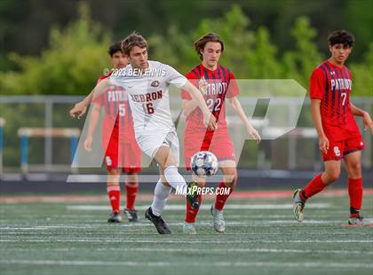 Thumbnail 2 in Hebron Christian Academy vs Sandy Creek (GHSA 3A Second Round) photogallery.