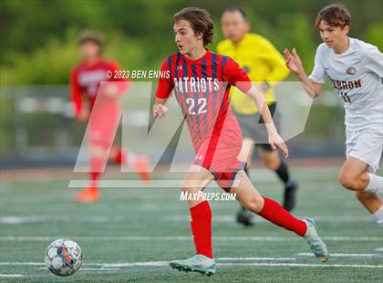 Thumbnail 1 in Hebron Christian Academy vs Sandy Creek (GHSA 3A Second Round) photogallery.