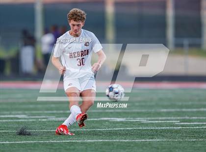 Thumbnail 3 in Hebron Christian Academy vs Sandy Creek (GHSA 3A Second Round) photogallery.