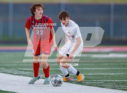 Thumbnail 1 in Hebron Christian Academy vs Sandy Creek (GHSA 3A Second Round) photogallery.