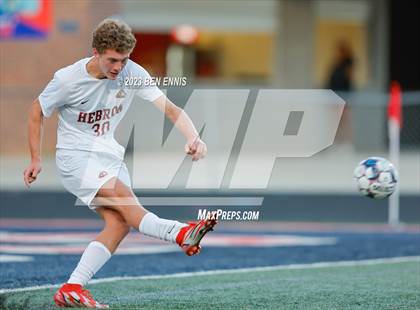 Thumbnail 1 in Hebron Christian Academy vs Sandy Creek (GHSA 3A Second Round) photogallery.