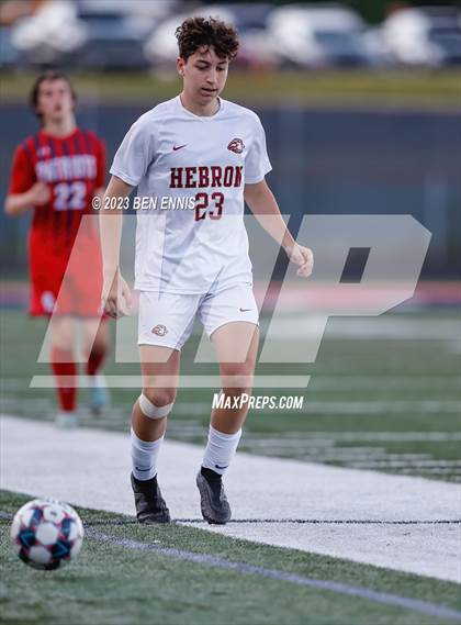 Thumbnail 1 in Hebron Christian Academy vs Sandy Creek (GHSA 3A Second Round) photogallery.