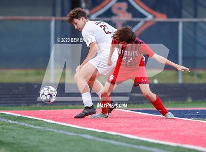 Thumbnail 2 in Hebron Christian Academy vs Sandy Creek (GHSA 3A Second Round) photogallery.