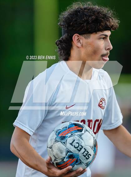Thumbnail 2 in Hebron Christian Academy vs Sandy Creek (GHSA 3A Second Round) photogallery.
