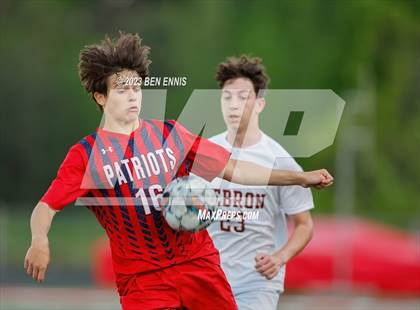 Thumbnail 1 in Hebron Christian Academy vs Sandy Creek (GHSA 3A Second Round) photogallery.