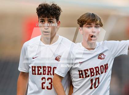 Thumbnail 1 in Hebron Christian Academy vs Sandy Creek (GHSA 3A Second Round) photogallery.