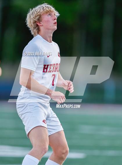 Thumbnail 1 in Hebron Christian Academy vs Sandy Creek (GHSA 3A Second Round) photogallery.