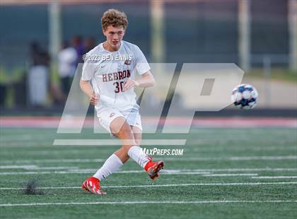 Thumbnail 1 in Hebron Christian Academy vs Sandy Creek (GHSA 3A Second Round) photogallery.