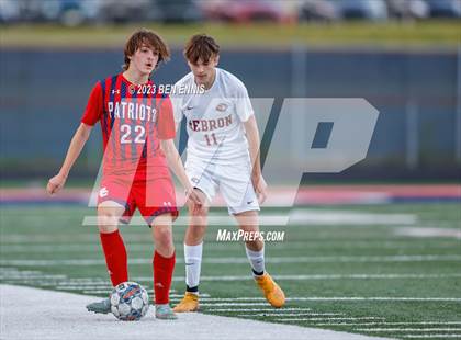 Thumbnail 1 in Hebron Christian Academy vs Sandy Creek (GHSA 3A Second Round) photogallery.