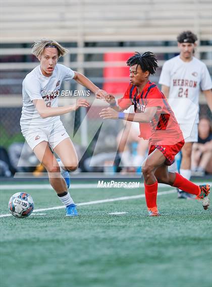 Thumbnail 2 in Hebron Christian Academy vs Sandy Creek (GHSA 3A Second Round) photogallery.