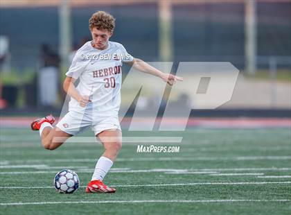 Thumbnail 2 in Hebron Christian Academy vs Sandy Creek (GHSA 3A Second Round) photogallery.