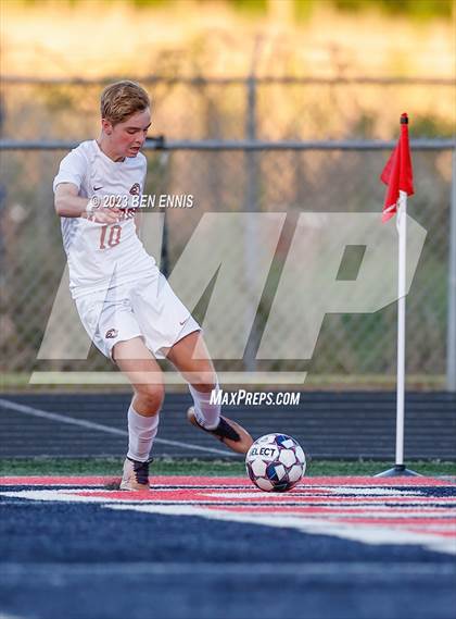 Thumbnail 1 in Hebron Christian Academy vs Sandy Creek (GHSA 3A Second Round) photogallery.