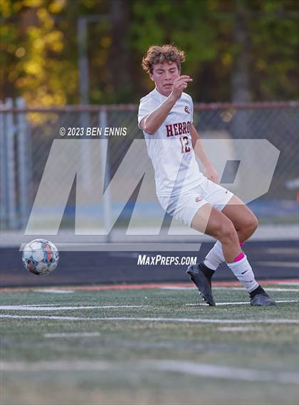 Thumbnail 2 in Hebron Christian Academy vs Sandy Creek (GHSA 3A Second Round) photogallery.