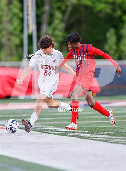 Thumbnail 1 in Hebron Christian Academy vs Sandy Creek (GHSA 3A Second Round) photogallery.