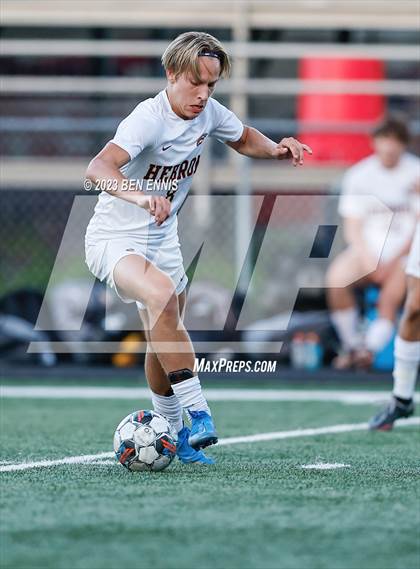 Thumbnail 1 in Hebron Christian Academy vs Sandy Creek (GHSA 3A Second Round) photogallery.
