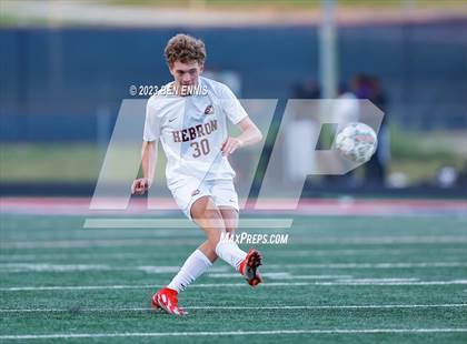 Thumbnail 1 in Hebron Christian Academy vs Sandy Creek (GHSA 3A Second Round) photogallery.