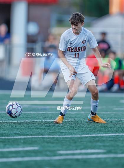 Thumbnail 3 in Hebron Christian Academy vs Sandy Creek (GHSA 3A Second Round) photogallery.
