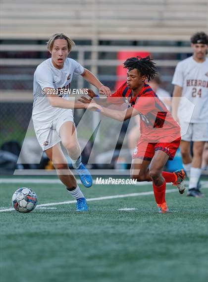 Thumbnail 1 in Hebron Christian Academy vs Sandy Creek (GHSA 3A Second Round) photogallery.