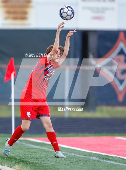 Thumbnail 1 in Hebron Christian Academy vs Sandy Creek (GHSA 3A Second Round) photogallery.
