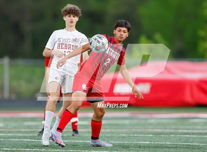 Thumbnail 1 in Hebron Christian Academy vs Sandy Creek (GHSA 3A Second Round) photogallery.