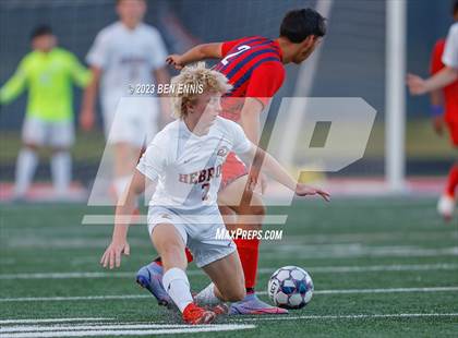 Thumbnail 1 in Hebron Christian Academy vs Sandy Creek (GHSA 3A Second Round) photogallery.