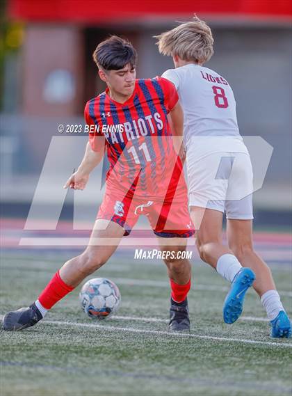 Thumbnail 3 in Hebron Christian Academy vs Sandy Creek (GHSA 3A Second Round) photogallery.