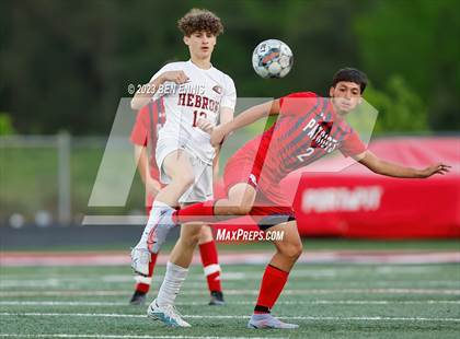 Thumbnail 2 in Hebron Christian Academy vs Sandy Creek (GHSA 3A Second Round) photogallery.