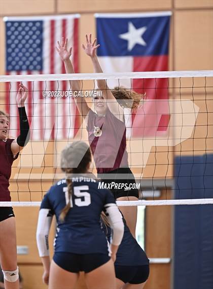 Thumbnail 1 in San Antonio Christian vs Boerne-Champion (Boerne Volleyball Tournament) photogallery.