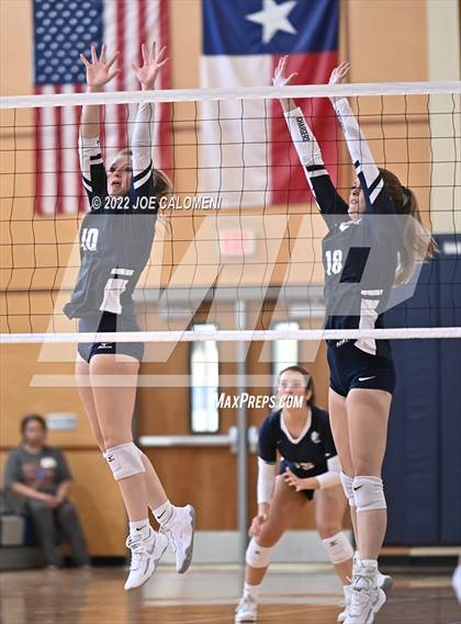 Thumbnail 3 in San Antonio Christian vs Boerne-Champion (Boerne Volleyball Tournament) photogallery.