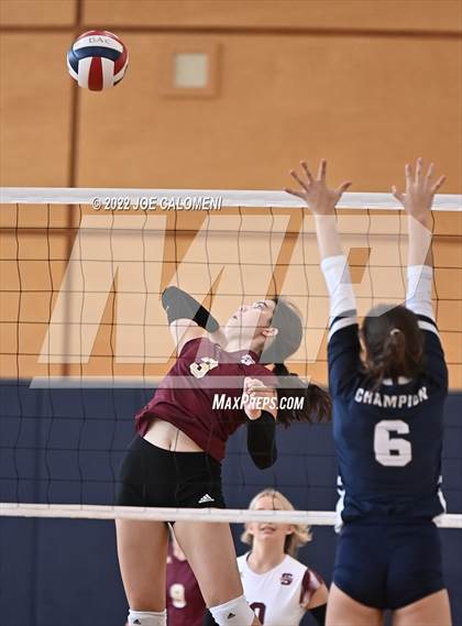 Thumbnail 3 in San Antonio Christian vs Boerne-Champion (Boerne Volleyball Tournament) photogallery.