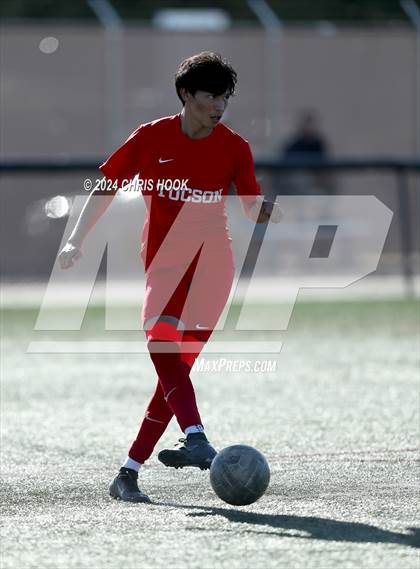 Thumbnail 3 in Tucson High Magnet School vs Ironwood Ridge (Brandon Bean Soccer Tournament) photogallery.