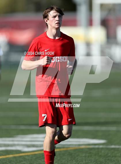 Thumbnail 2 in Tucson High Magnet School vs Ironwood Ridge (Brandon Bean Soccer Tournament) photogallery.