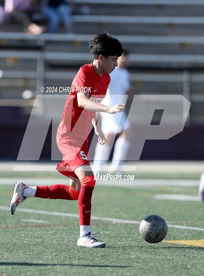 Thumbnail 2 in Tucson High Magnet School vs Ironwood Ridge (Brandon Bean Soccer Tournament) photogallery.
