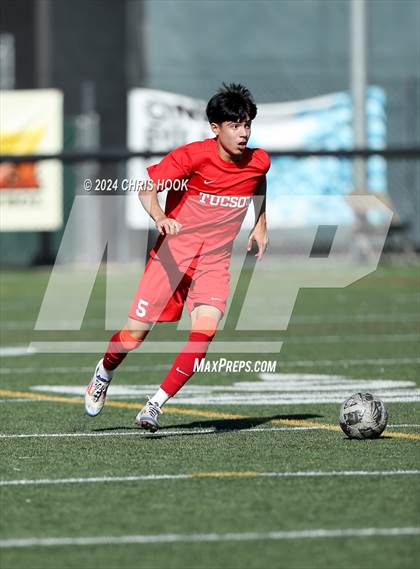 Thumbnail 3 in Tucson High Magnet School vs Ironwood Ridge (Brandon Bean Soccer Tournament) photogallery.