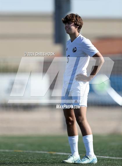 Thumbnail 2 in Tucson High Magnet School vs Ironwood Ridge (Brandon Bean Soccer Tournament) photogallery.