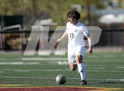 Thumbnail 1 in Tucson High Magnet School vs Ironwood Ridge (Brandon Bean Soccer Tournament) photogallery.