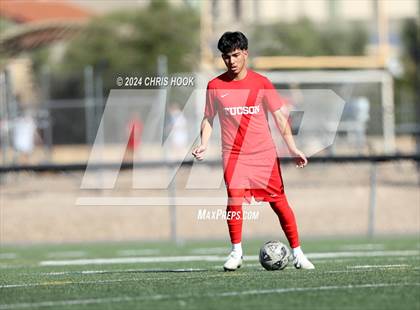 Thumbnail 3 in Tucson High Magnet School vs Ironwood Ridge (Brandon Bean Soccer Tournament) photogallery.