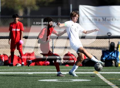 Thumbnail 2 in Tucson High Magnet School vs Ironwood Ridge (Brandon Bean Soccer Tournament) photogallery.