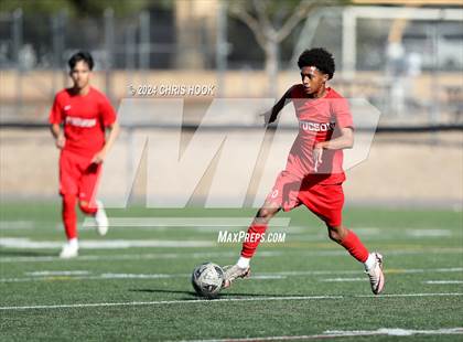Thumbnail 3 in Tucson High Magnet School vs Ironwood Ridge (Brandon Bean Soccer Tournament) photogallery.