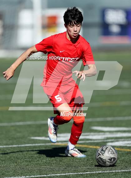 Thumbnail 1 in Tucson High Magnet School vs Ironwood Ridge (Brandon Bean Soccer Tournament) photogallery.