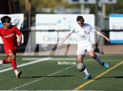 Thumbnail 3 in Tucson High Magnet School vs Ironwood Ridge (Brandon Bean Soccer Tournament) photogallery.