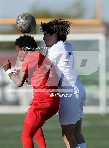 Thumbnail 1 in Tucson High Magnet School vs Ironwood Ridge (Brandon Bean Soccer Tournament) photogallery.