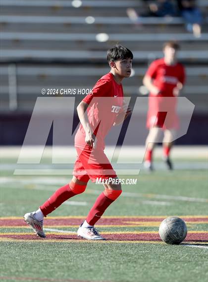 Thumbnail 1 in Tucson High Magnet School vs Ironwood Ridge (Brandon Bean Soccer Tournament) photogallery.