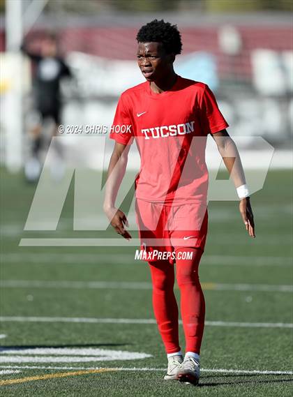Thumbnail 2 in Tucson High Magnet School vs Ironwood Ridge (Brandon Bean Soccer Tournament) photogallery.