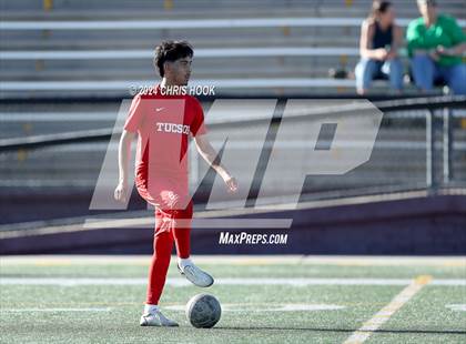 Thumbnail 1 in Tucson High Magnet School vs Ironwood Ridge (Brandon Bean Soccer Tournament) photogallery.