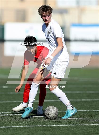 Thumbnail 1 in Tucson High Magnet School vs Ironwood Ridge (Brandon Bean Soccer Tournament) photogallery.